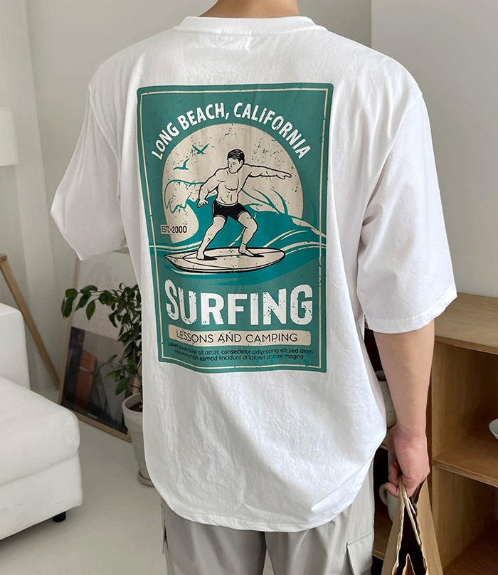 GR 프리미엄 서핑 오버핏 반팔티